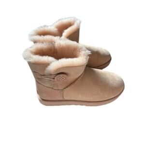 UGG Mini Bailey Button II Chestnut Boots 6 Y2K
